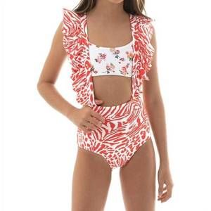 NEW MAAJI girls bittersweet one piece in begonia jungle